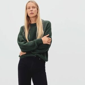 Everlane Alpaca Oversized crewneck sweater brown